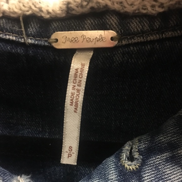 SOLD - FP Distressed Denim Jacket NWOT - Picture 5 of 5